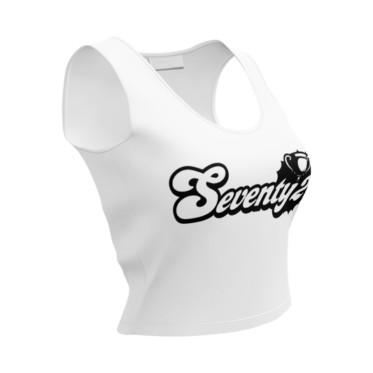 Seventy2 Women's Crop Top (White/Black)