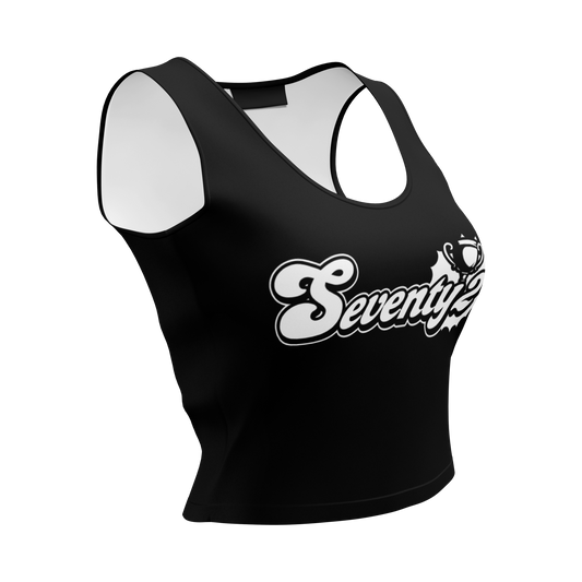 Seventy2 Women's Crop Top (Black/White)